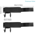 2PCS Weight Lifting Hook Grips With Wrist Wraps Hand-Bar Wrist Strap Gym Fitness Hook Weight Strap Pull-Ups Power Lifting Gloves