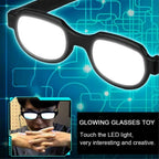 LED Glasses Anime Spoof Glasses Funny Anti-break LED Light Luminous Cosplay Eyewear Prop Party Club Glasses Christmas Gifts
