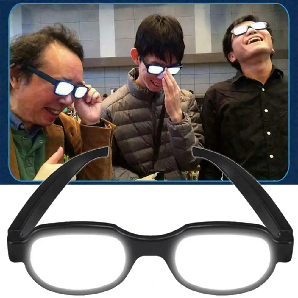 LED Glasses Anime Spoof Glasses Funny Anti-break LED Light Luminous Cosplay Eyewear Prop Party Club Glasses Christmas Gifts