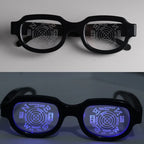 LED Technology Luminous Glasses Conan Same Funny Personality Performance Glasses Cosplay Props KTV Bar Party Decoration